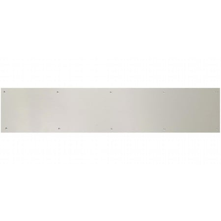 Brass Accents 6 in. x 40 in. Kick Plate Satin Nickel-Aluminum Screw Mount A09-P0640-670